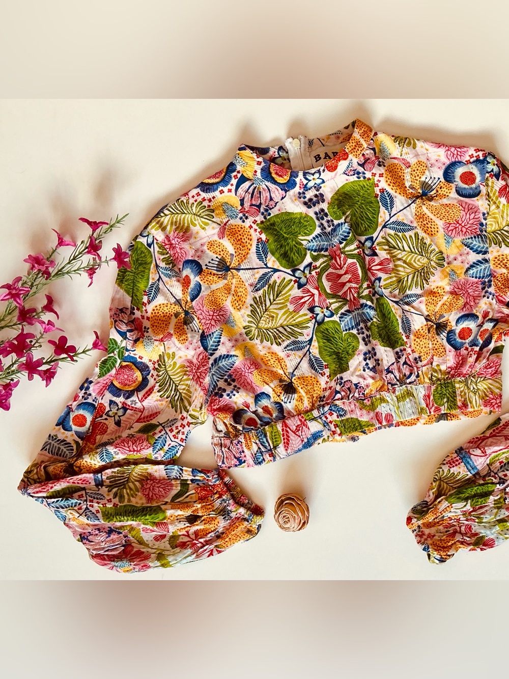 Barok Cropped Top Sz S/M